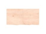 Syfax™ Piano Per Tavolo 120X60X(2-4)Cm In Rovere Massello Non Trattato