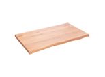 Syfax™ Piano Tavolo Marrone 100X60X(2-4) Cm Massello Rovere Trattato