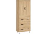 Syfax™ Credenza Rovere Sonoma 69,5X34X180 Cm In Legno Multistrato