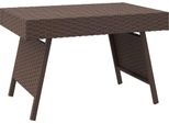 Syfax™ Tavolino Pieghevole Marrone 60X40X38 Cm In Polyrattan