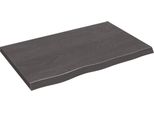 Syfax™ Piano Tavolo Marrone 80X50X(2-4) Cm Rovere Massello Trattato