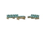 Syfax™ Set Divani Da Giardino 6Pz Con Cuscini Legno Impregnato Di Pino