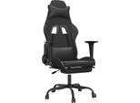 Syfax™ Sedia Da Gaming Con Poggiapiedi Nero In Pelle Finta