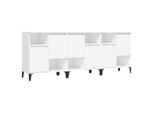 Syfax™ Credenze 3Pz Bianche 60X35X70 Cm In Legno Multistrato