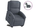 Syfax™ Poltrona Alzapersona Reclinabile Elettrica Grigio Scuro Velluto