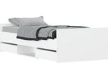 Syfax™ Giroletto Con Testiera E Pediera Bianco 100X200 Cm