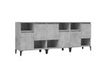 Syfax™ Credenze 3Pz Grigio Cemento 60X35X70 Cm In Legno Multistrato