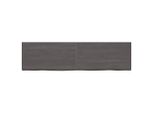 Syfax™ Piano Tavolo Marrone 220X60X(2-6) Cm Rovere Massello Trattato