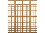 Syfax™ Divisorio A 4 Pannelli In Legno Massello Di Abete 161X180 Cm