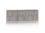 Syfax™ Credenze 3Pz Grigio Sonoma 60X35X70 Cm In Legno Multistrato