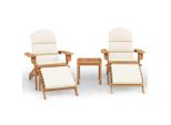 Syfax™ Set Salotto Da Giardino Adirondack 3Pz Legno Massello Di Acacia