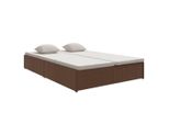 Syfax™ Lettino Prendisole Reclinabile Con Cuscini Polyrattan Marrone