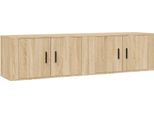 Syfax™ Mobili Porta Tv A Parete 2 Pz Rovere Sonoma 80X34,5X40 Cm