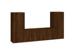 Syfax™ Set Mobili Porta Tv 4 Pz Rovere Marrone In Legno Multistrato