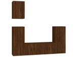 Syfax™ Set Mobili Porta Tv 5 Pz Rovere Marrone In Legno Multistrato