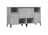 Syfax™ Credenze 2Pz Grigio Cemento 60X35X70 Cm In Legno Multistrato