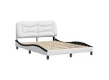 Syfax™ Giroletto Senza Materasso Hvar Nero E Bianco 120X200 Cm In Pelle Finta