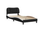 Syfax™ Giroletto Senza Materasso Hvar Nero E Bianco 80X200 Cm In Pelle Finta