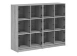 Syfax™ Libreria Ante Grigio Sonoma 136X37X109 Cm In Legno Multistrato