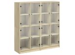Syfax™ Libreria Ante Rovere Sonoma 136X37X142 Cm In Legno Multistrato