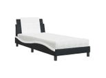 Syfax™ Giroletto Senza Materasso Zadar Nero E Bianco 80X200 Cm In Pelle Finta