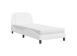 Syfax™ Giroletto Senza Materasso Zadar Bianco 90X190 Cm In Pelle Finta