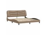 Syfax™ Giroletto Senza Materasso Hvar Cappuccino 180X200 Cm In Pelle Finta