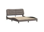 Syfax™ Giroletto Senza Materasso Hvar Tortora 160X200 Cm In Tessuto