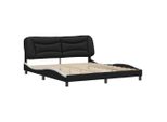 Syfax™ Giroletto Senza Materasso Hvar Nero E Bianco 180X200 Cm In Pelle Finta