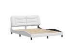 Syfax™ Giroletto Senza Materasso Hvar Bianco 160X200 Cm In Pelle Finta