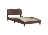 Syfax™ Giroletto Senza Materasso Hvar Marrone 100X200 Cm In Pelle Finta