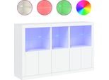 Syfax™ Credenza Con Luci Led Bianca 162X37X100 Cm