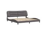 Syfax™ Giroletto Senza Materasso Hvar Grigio 200X200 Cm In Pelle Finta