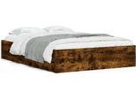 Syfax™ Giroletto Con Cassetti Rovere Fumo 135X190 Cm Legno Multistrato