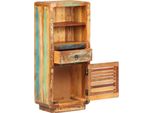 Syfax™ Credenza Alta 45X32X110 Cm In Legno Massello Di Recupero