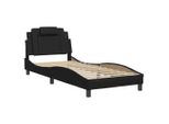 Syfax™ Giroletto Viana Senza Materasso Nero 90X200 Cm In Pelle Finta