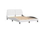 Syfax™ Giroletto Senza Materasso Zadar Bianco 120X200 Cm In Pelle Finta