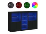 Syfax™ Credenza Con Luci Led Nera 162X37X100 Cm