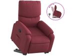 Syfax™ Poltrona Alzapersona Reclinabile Rosso Vino In Tessuto