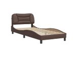 Syfax™ Giroletto Senza Materasso Hvar Marrone 80X200 Cm In Pelle Finta