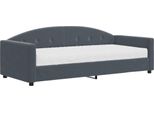 Syfax™ Divano Letto Con Materasso Grigio Scuro 90X200 Cm In Velluto