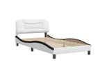 Syfax™ Giroletto Senza Materasso Hvar Nero E Bianco 100X200 Cm In Pelle Finta