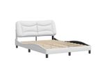 Syfax™ Giroletto Senza Materasso Hvar Bianco 120X200 Cm In Pelle Finta