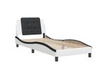 Syfax™ Giroletto Senza Materasso Zadar Nero E Bianco 90X190 Cm In Pelle Finta