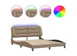 Syfax™ Giroletto Con Led Senza Materasso Hvar Cappuccino 160X200 Cm