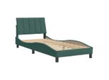 Syfax™ Giroletto Senza Materasso Hanko Verde Scuro 90X200 Cm In Velluto