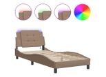 Syfax™ Giroletto Con Led Senza Materasso Zadar Cappuccino 100X200 Cm