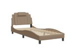 Syfax™ Giroletto Viana Senza Materasso Cappuccino 90X200 Cm In Pelle Finta