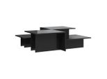 Syfax™ Tavolini Da Salotto 2 Pz Nero Lucido In Legno Multistrato