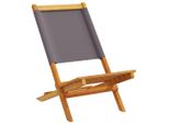 Syfax™ Sedie Giardino Pieghevoli 8Pz Antracite Tessuto Legno Massello